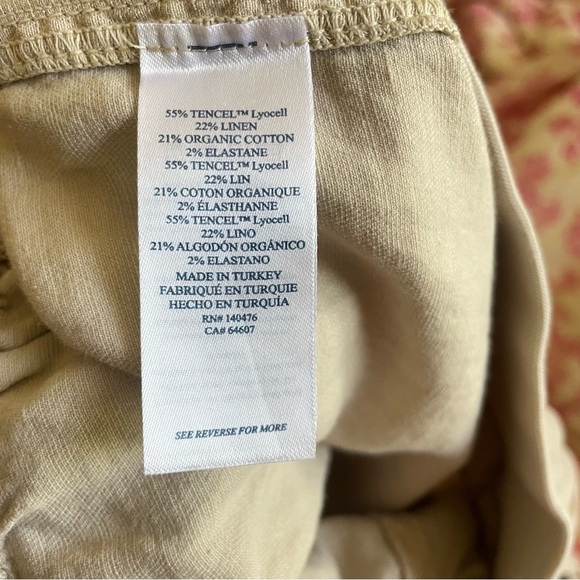 Faherty Arlie Linen Blend Pants in Safari - Picture 6 of 12